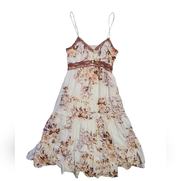 PAPILLON spaghetti strap summer dress M - Picture 4 of 7